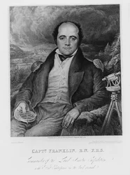 Portrait of Captain John Franklin, Engraved by Frederick Christian Lewis, 1824